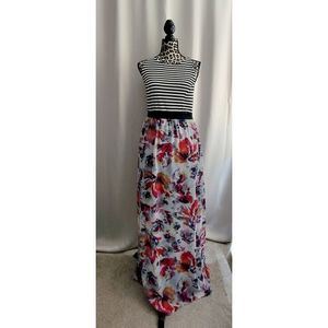 2 for $25! Striped top and floral maxi dress